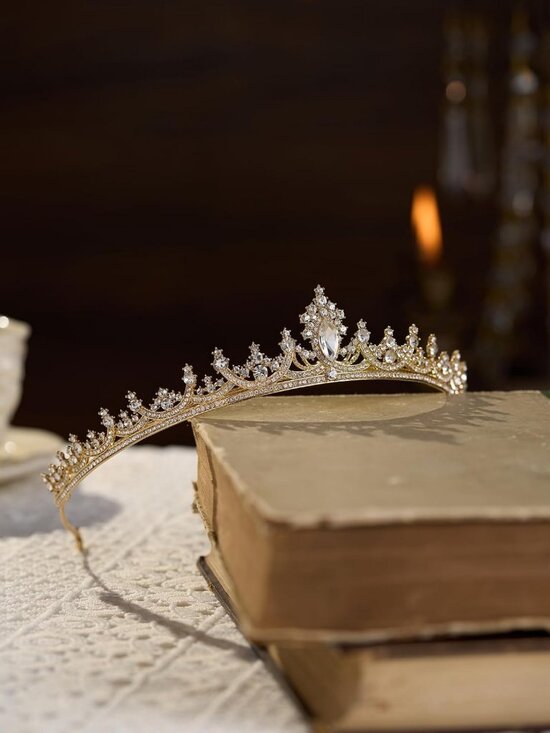 Elegant Crystal Tiara Crown for Brides | Rhinestone Headband for Prom & Pageants main image 6